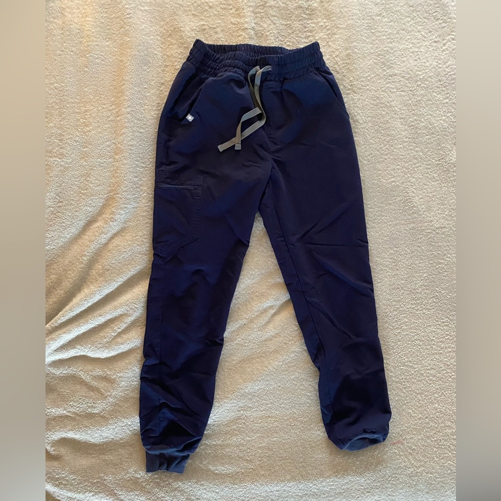 Figs Zamora jogger scrub pants navy size small